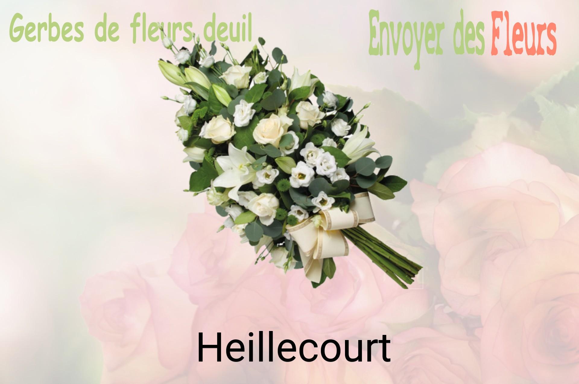 Gerbe de fleurs de deuil livrée à Heillecourt
